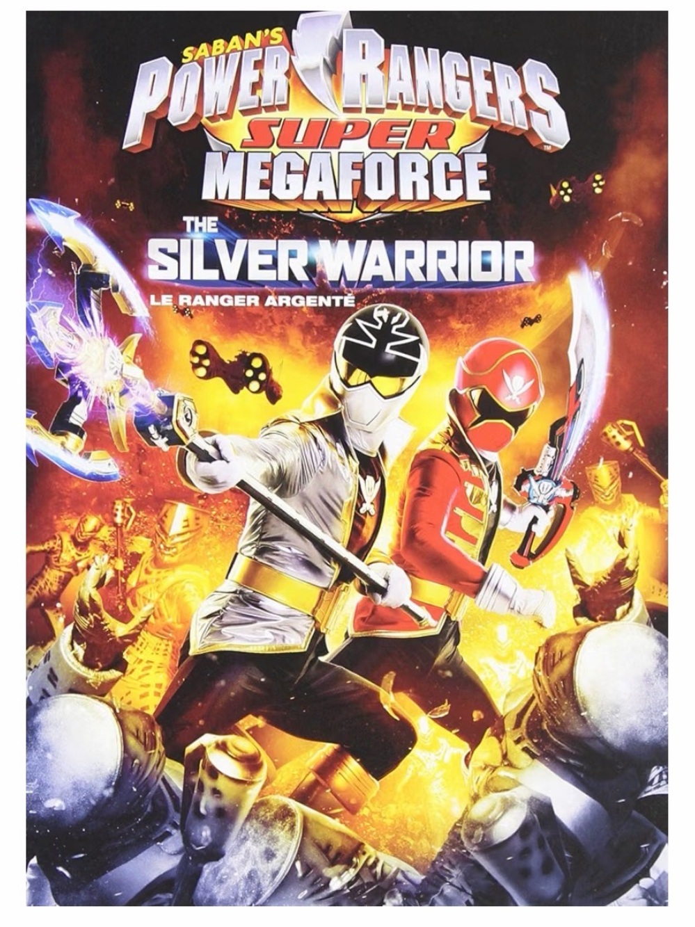Power Rangers Super Mega Force The Silver Warrior DVD Bilingual Kids Nostalgia